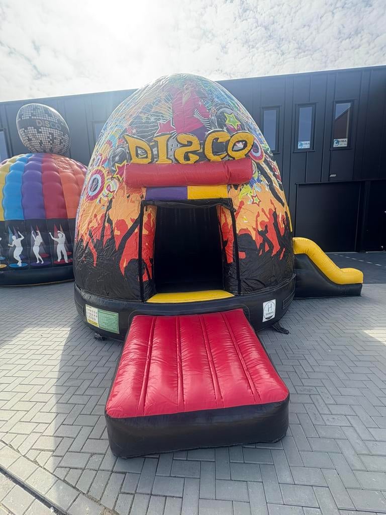 Disco springkussen met glijbaan, Ophalen, Gebruikt, Overige