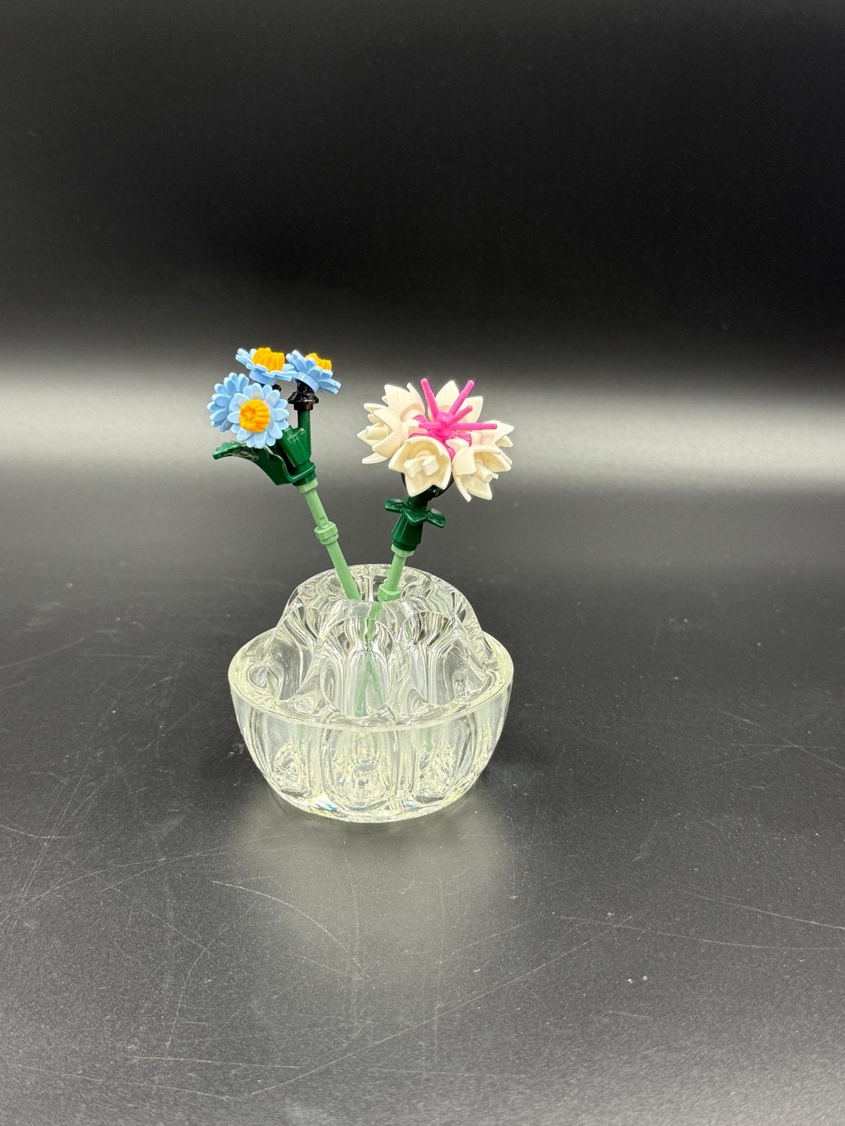 Vintage Boheemse Glazen Bloemenkikker met 9 Gaten, Antiek en Kunst, Antiek | Vazen, Ophalen of Verzenden