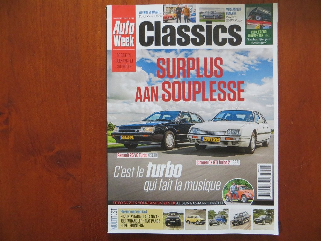 Autoweek Classics 3 2025 Renault 25 V6 Turbo, Citroën CX GTi, Ophalen of Verzenden, Nieuw, Citroën