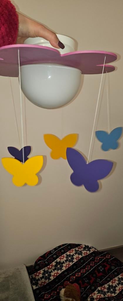 Vrolijke Kinderkamer Lamp met Vlinders, Ophalen of Verzenden