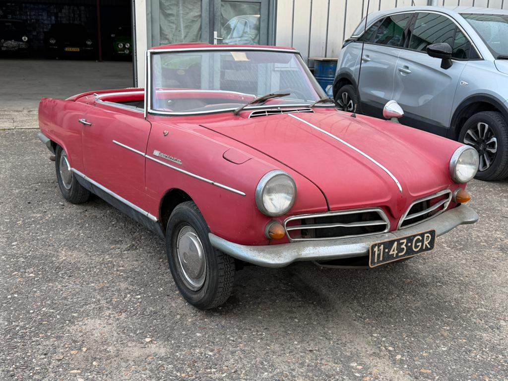 NSU Spider 1969 Wankel - Restauratie project, Zwart, Cabriolet, Origineel Nederlands, Handgeschakeld