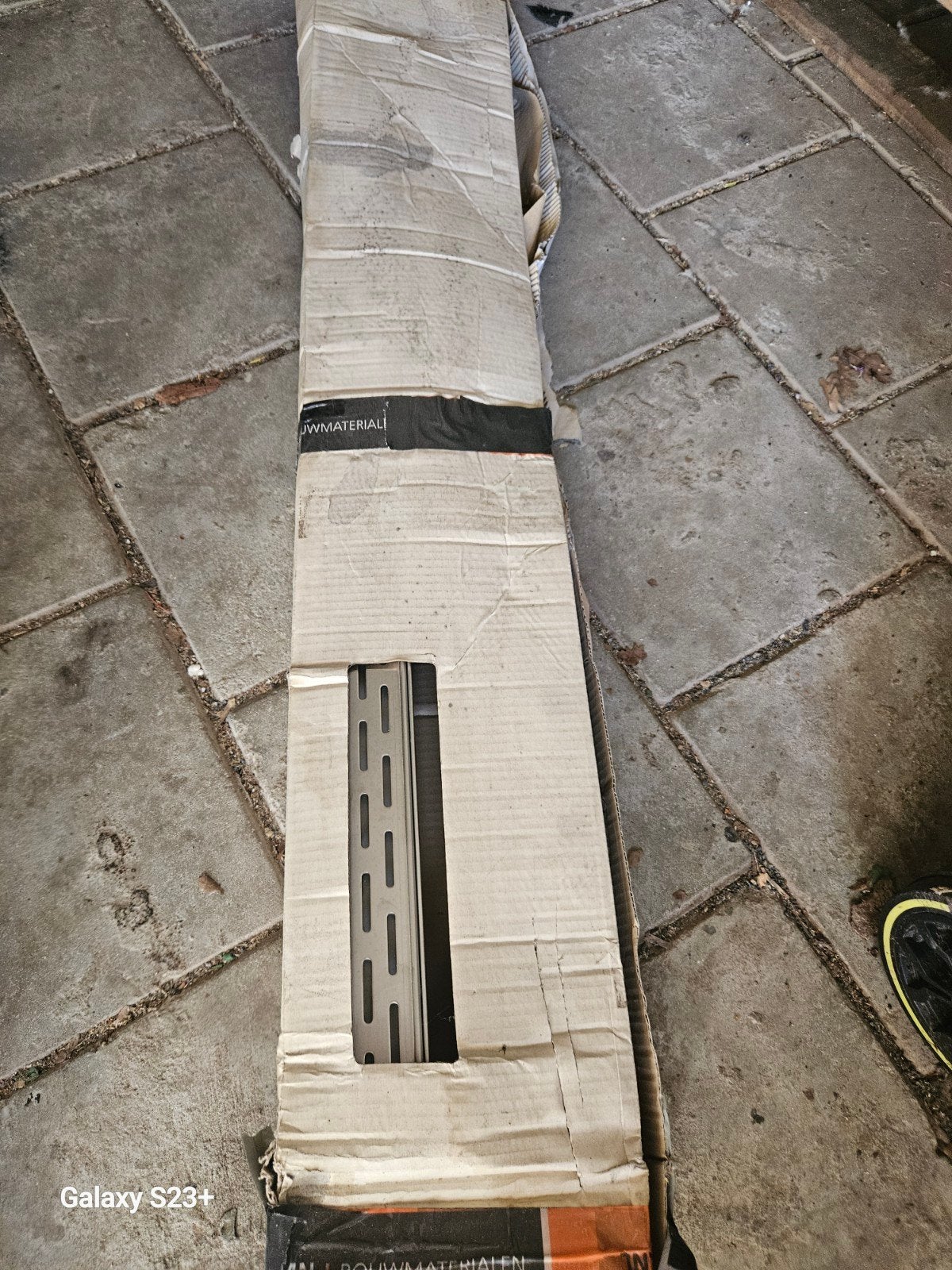 Nieuwe douchegoot/douchedrain 110cm in verpakking, Ophalen, Nieuw, Rvs, Douche