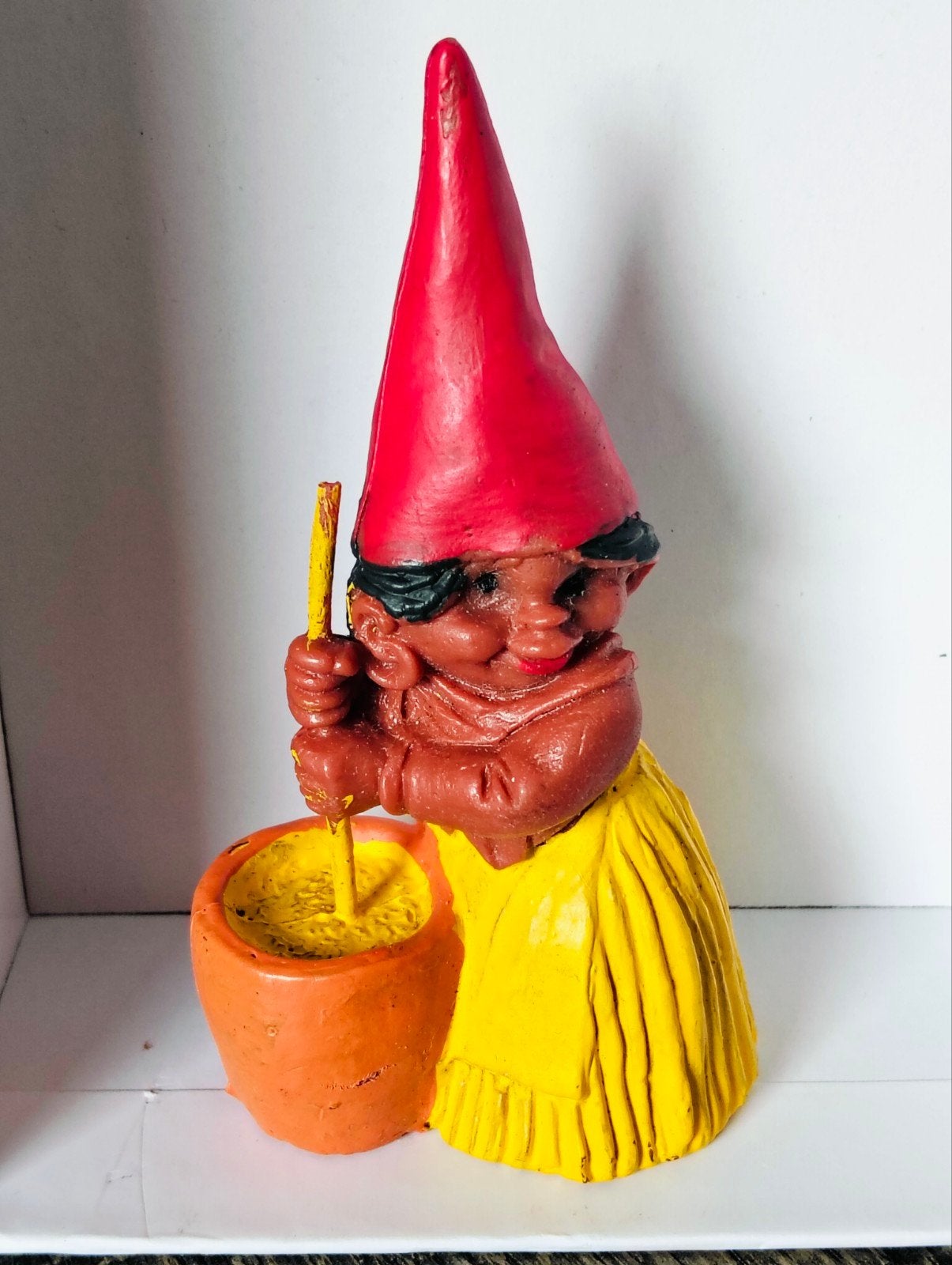 Vintage David de kabouter - Afrikaanse kabouter vrouw, Verzamelen, Ophalen of Verzenden, Gebruikt