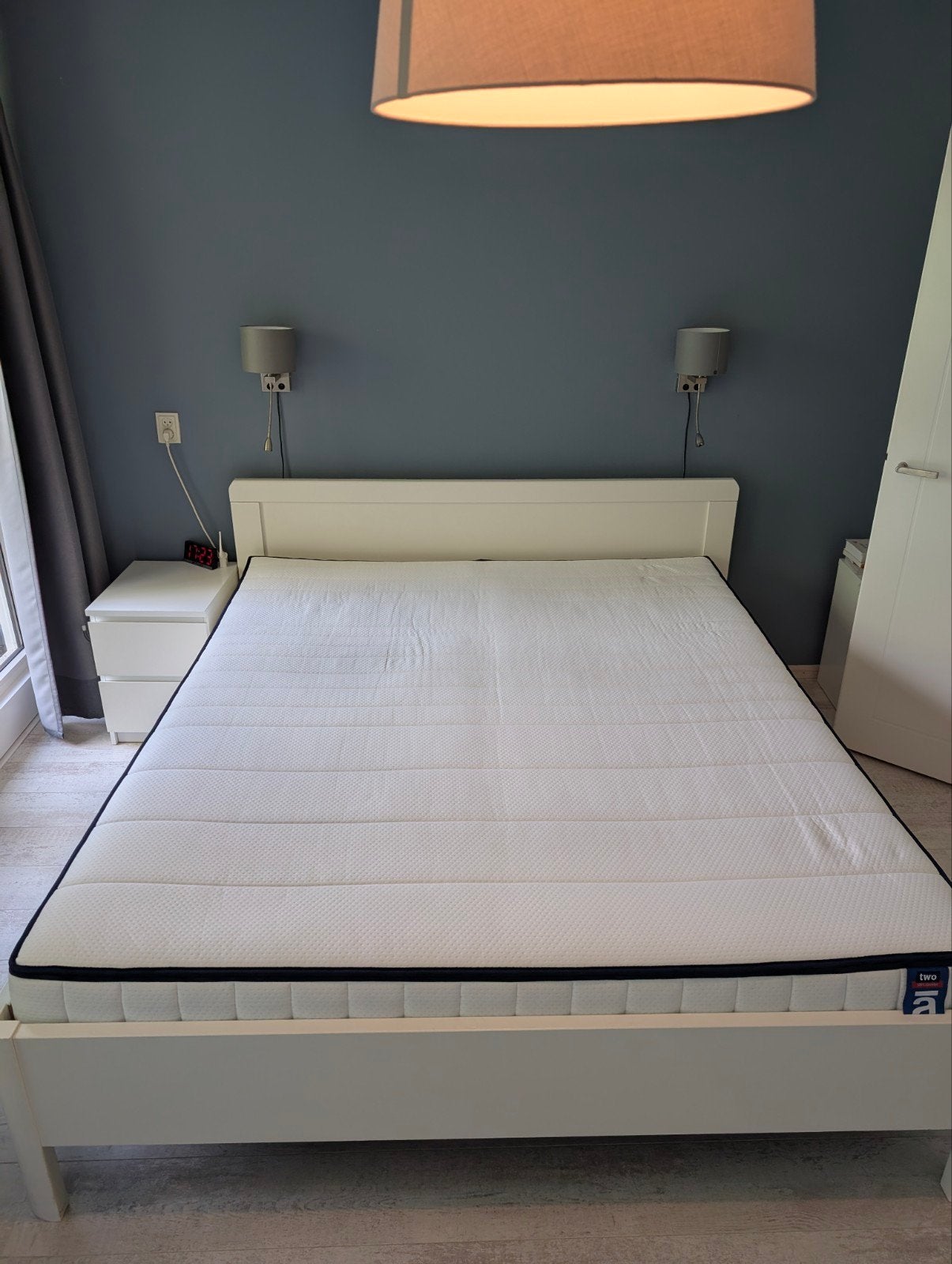 Auping Two Matras 210x180cm - 16 maand oud - ZGAN, Ophalen, 210 cm, Tweepersoons, Zo goed als nieuw