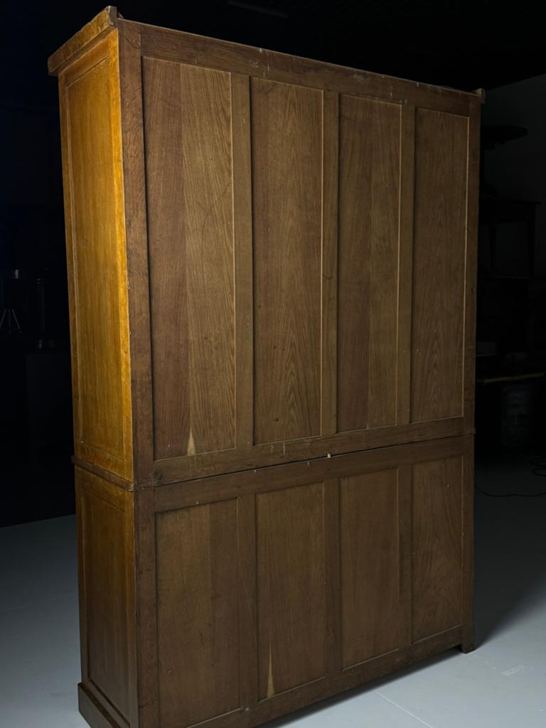 Archiefkast apothekerskast roldeurkast, Ophalen, 100 tot 150 cm, Eikenhout, Zo goed als nieuw