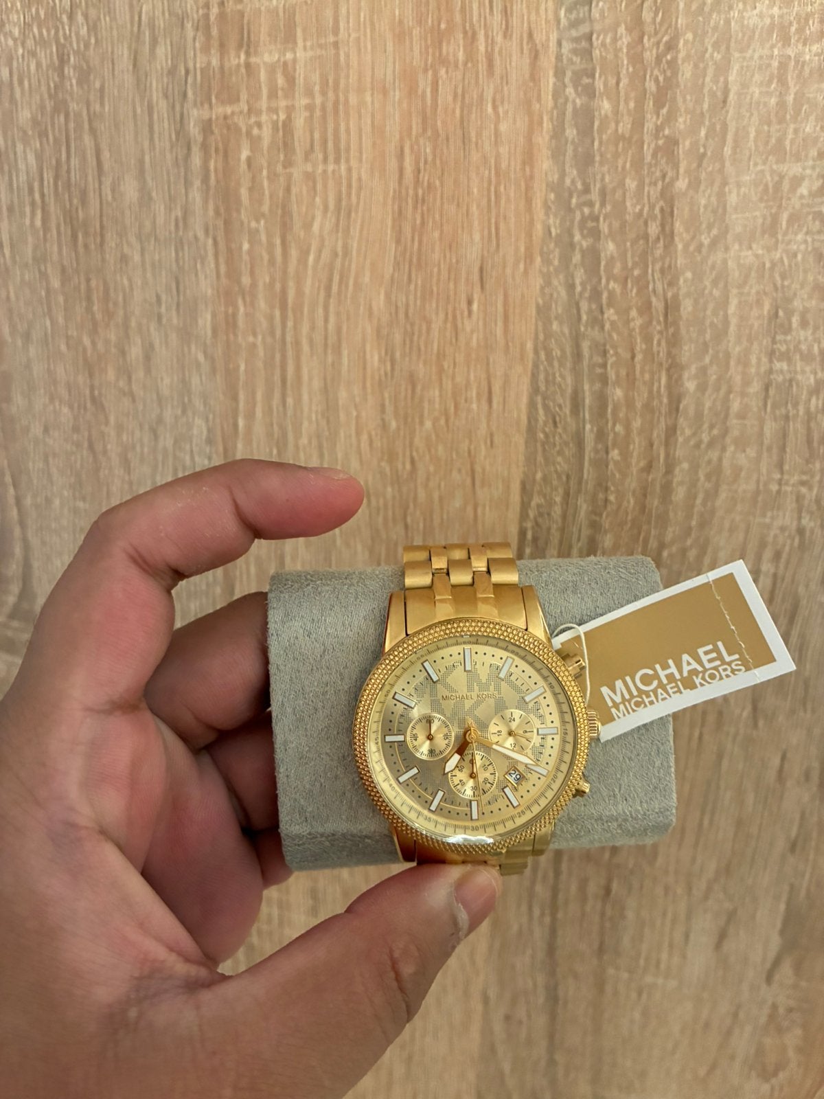 Michael Kors Gold Watch | Mint Condition | Box & Tags, Ophalen of Verzenden, Zo goed als nieuw, Goud, Overige merken
