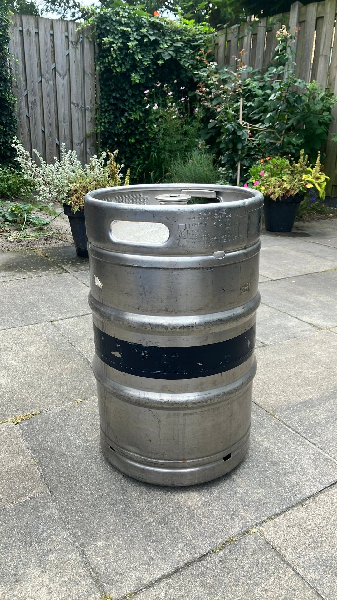 Biervust / biervat - 50 liter, Ophalen, Zo goed als nieuw