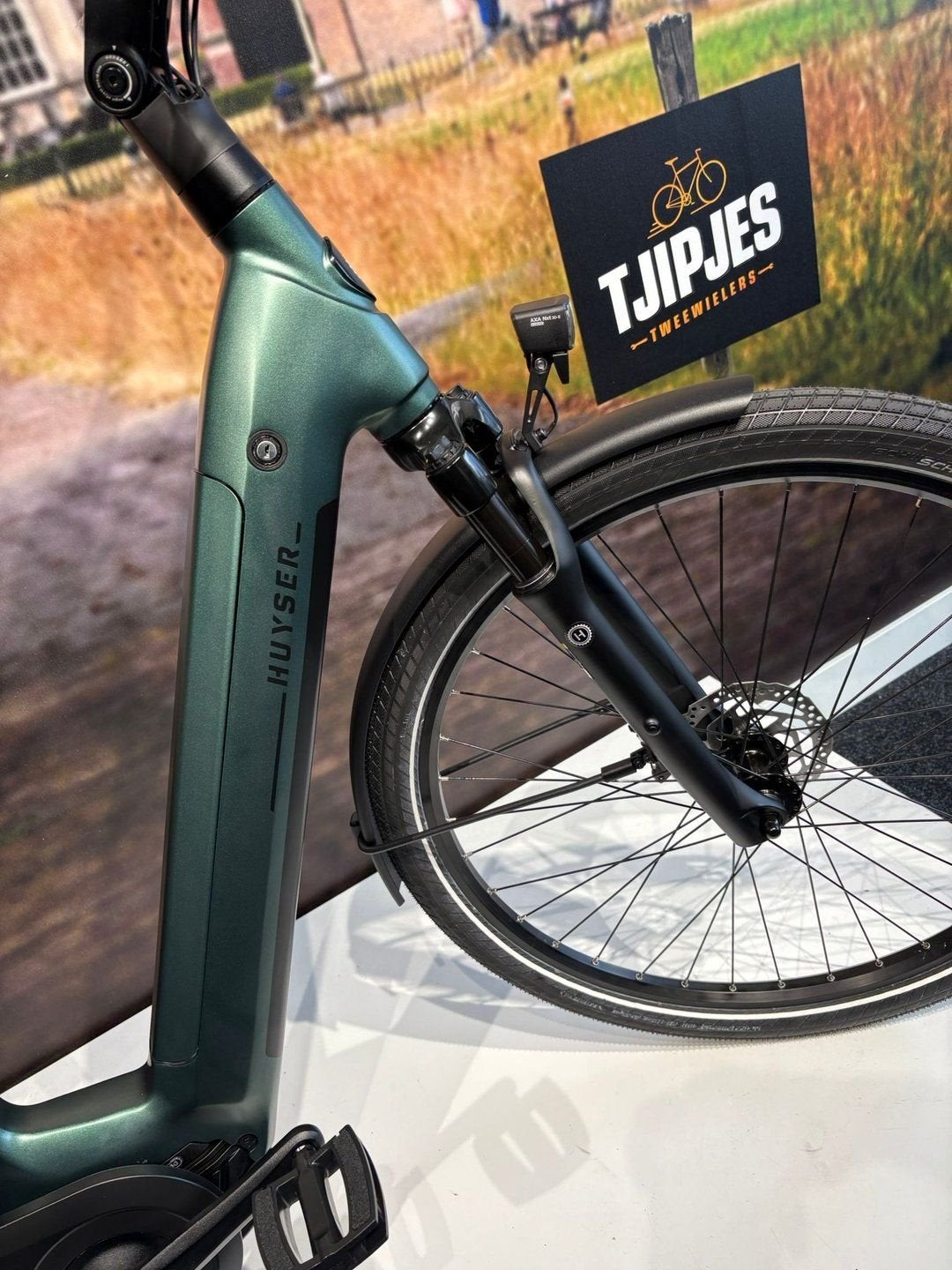 Huyser Domaso 2026 Dames E-bike Groen | 48/53/57 cm | €2.699, Fietsen en Brommers, Overige merken, -, -, Nieuw