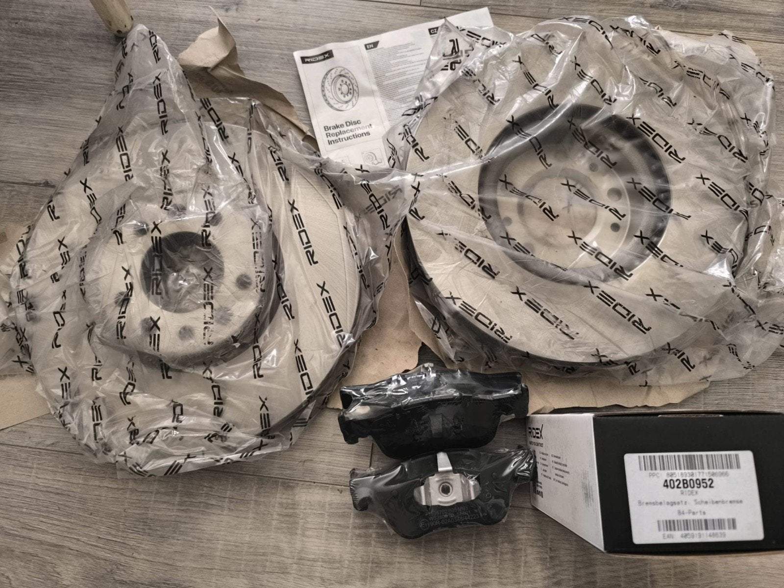 Nieuwe RIDEX remblokken en remschijven set (vooras), Ophalen, Nieuw, Opel