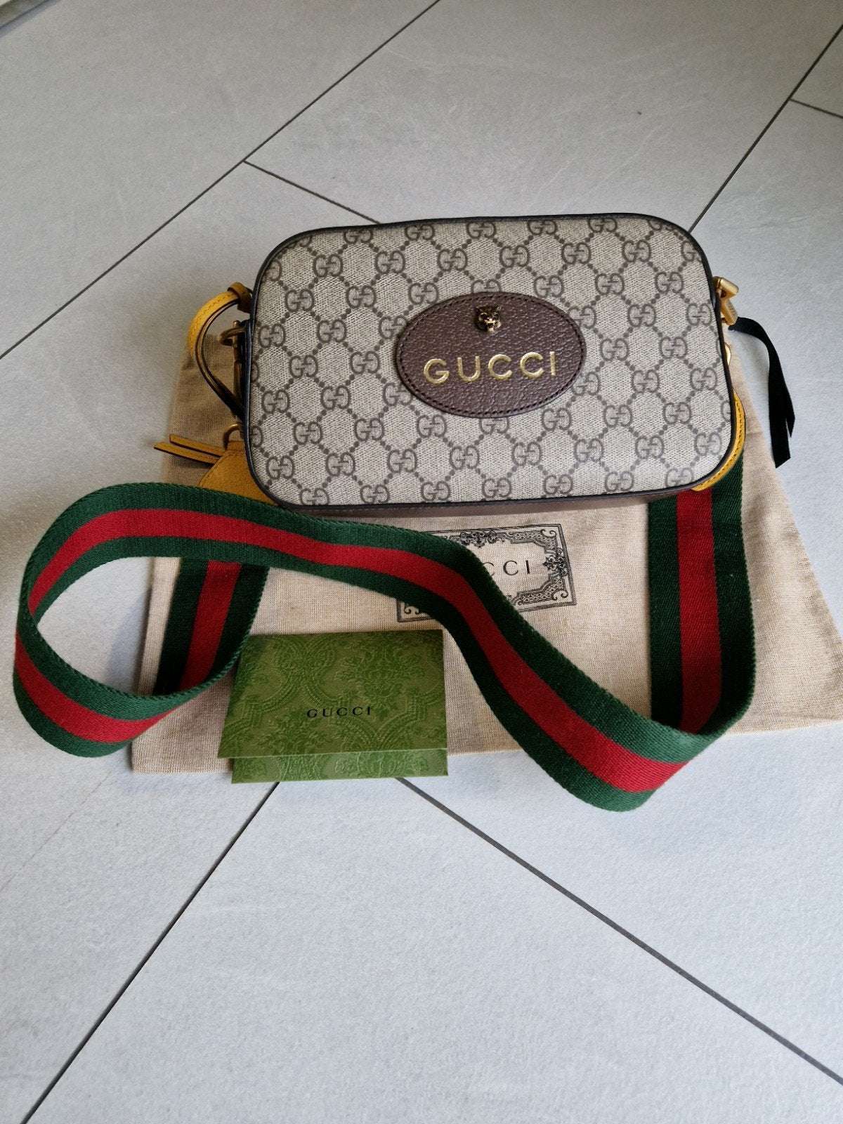 Gucci GG Neo Vintage Crossbody Bag.Origineel met Rekening.!, Ophalen of Verzenden, Zo goed als nieuw, Bruin