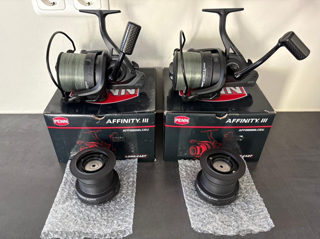 2 stuks Penn Affinity 3 8000LC (nieuw!!), Ophalen of Verzenden, Zo goed als nieuw, Molen