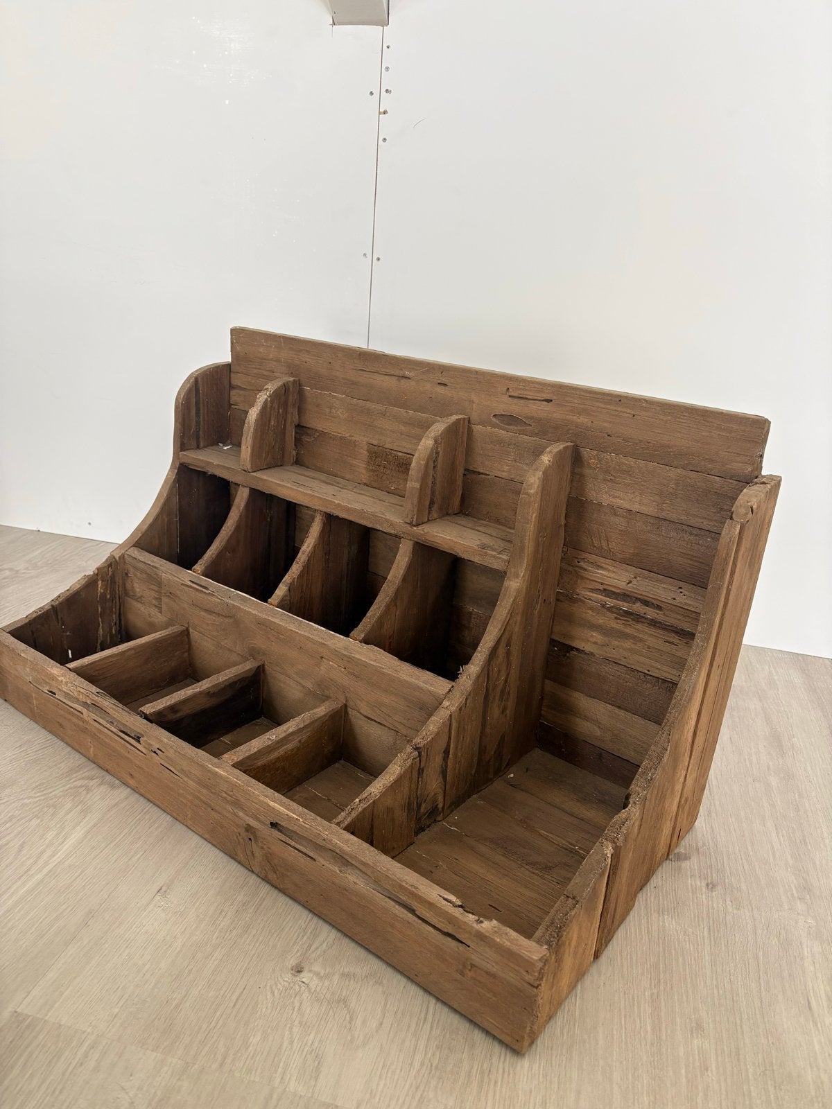 Antieke houten gruttersbak met meerdere vakken, Ophalen of Verzenden
