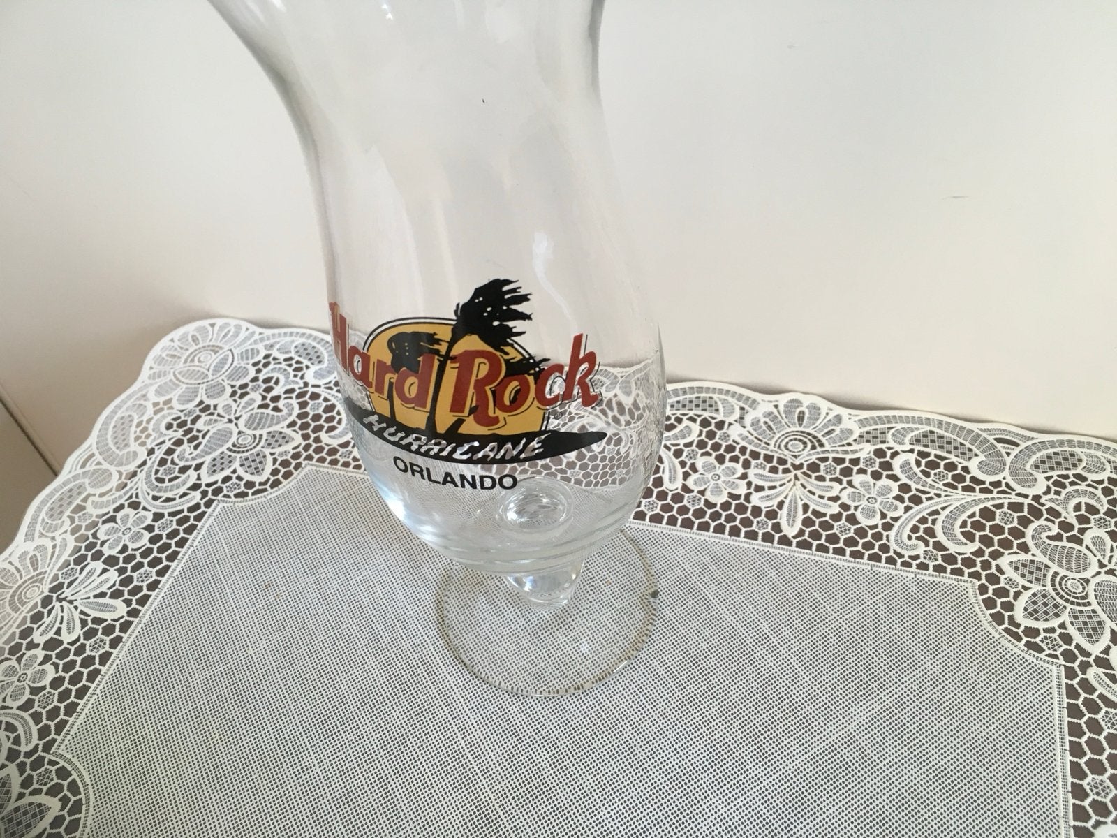 Hard Rock Cafe Hurricane glas Orlando Florida verzamelobject, Ophalen, Nieuw