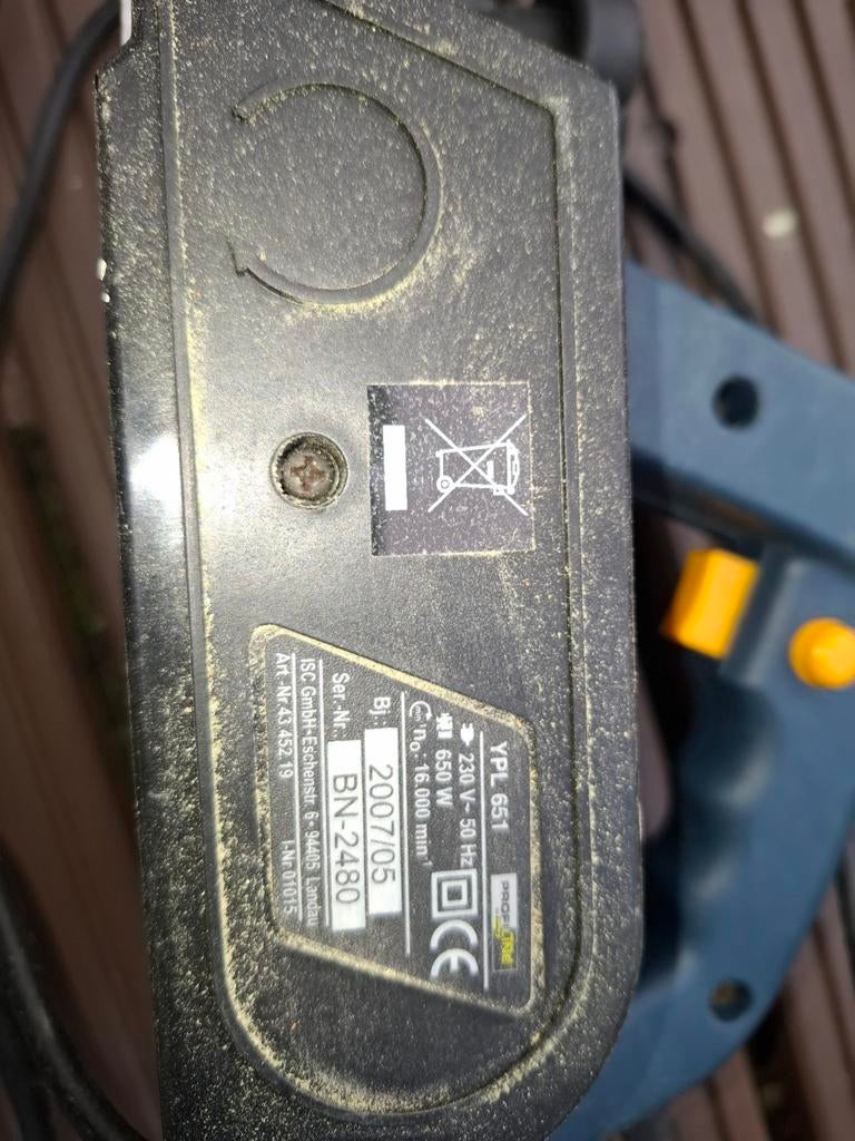Elektrische schaafmachine Profi-One YPL 651, Ophalen of Verzenden, Gebruikt