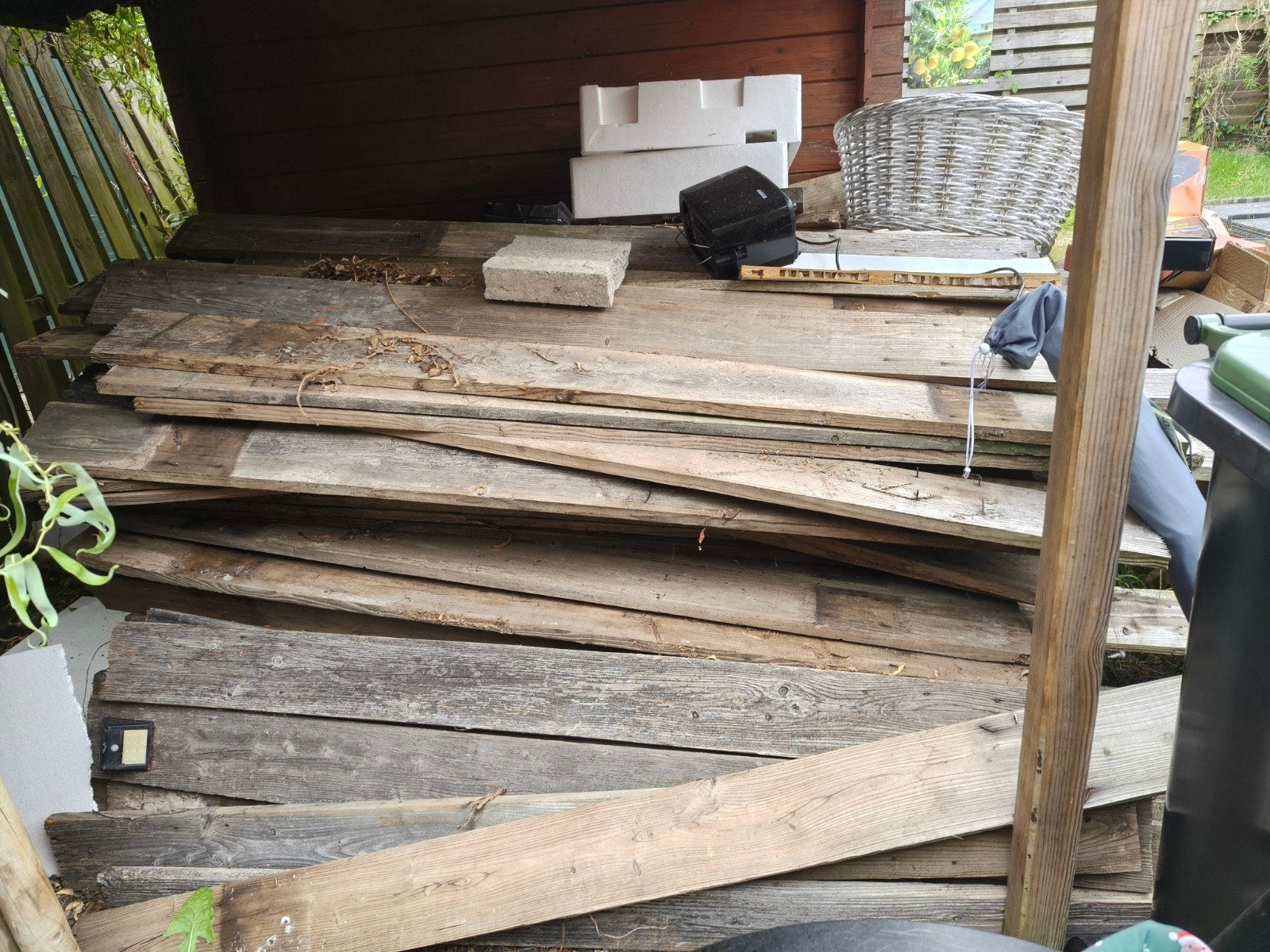 schutting hout / planken, Ophalen, Hout