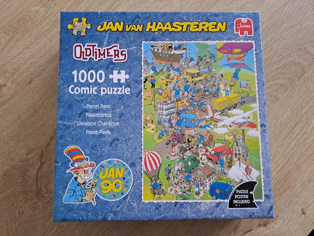 Jan van Haasteren 1110100815.Pakketstress. 2025/07.Oldtimers, Ophalen of Verzenden, 500 t/m 1500 stukjes, Zo goed als nieuw, Legpuzzel