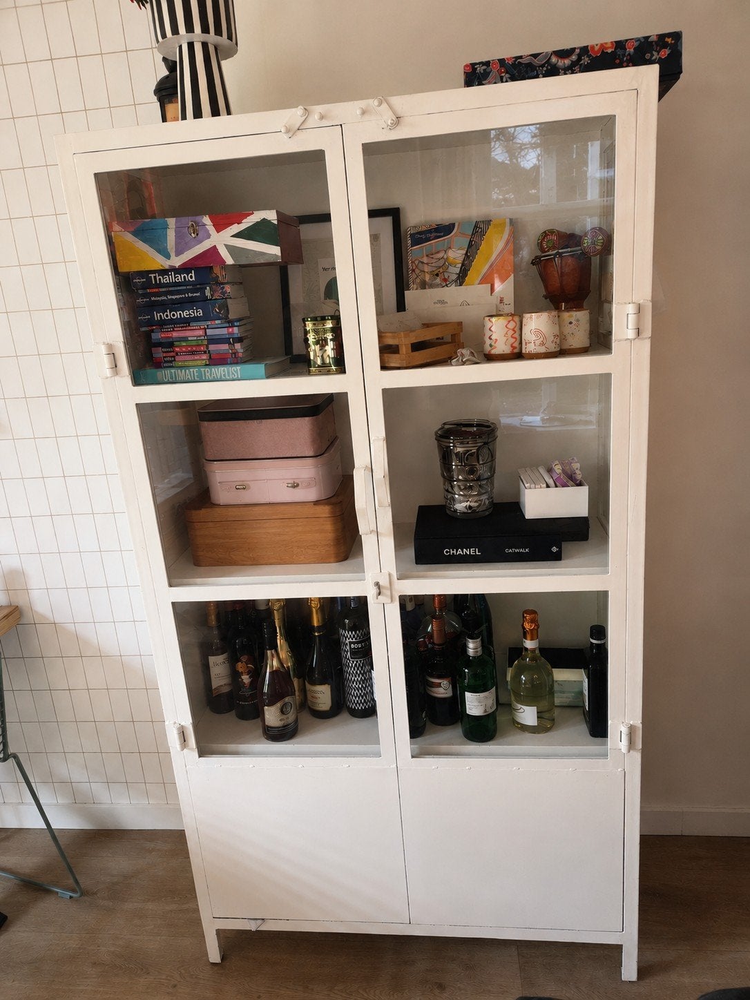 Industriële kast van Giga meubel, Ophalen, 100 tot 150 cm, Zo goed als nieuw, Metaal
