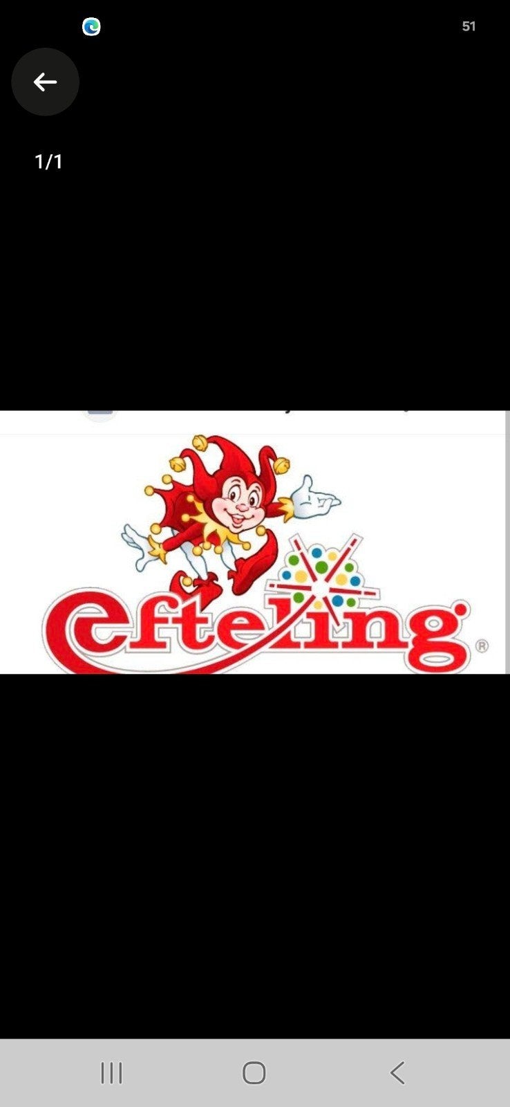 4 Efteling tickets flexibel geldig tot 8 november