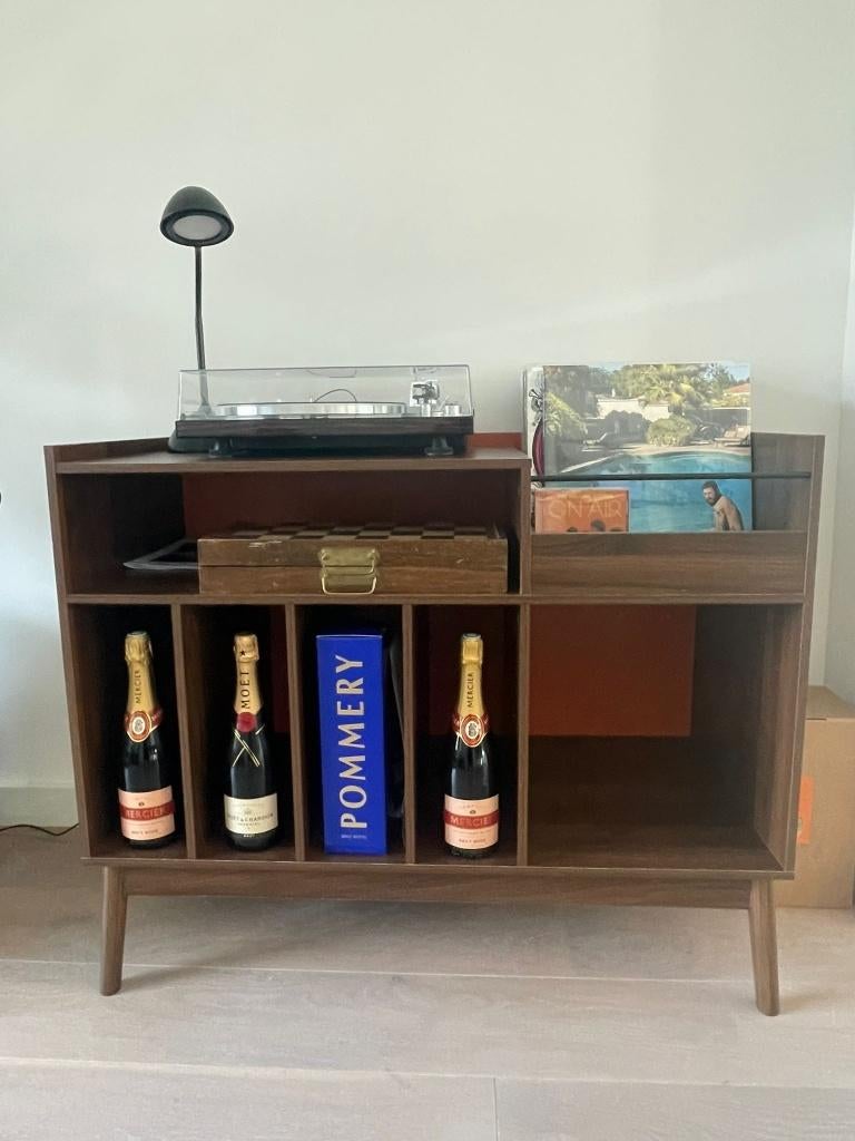Vintage vinylplaten meubel, Huis en Inrichting, Kasten | Overige, Ophalen, Nieuw