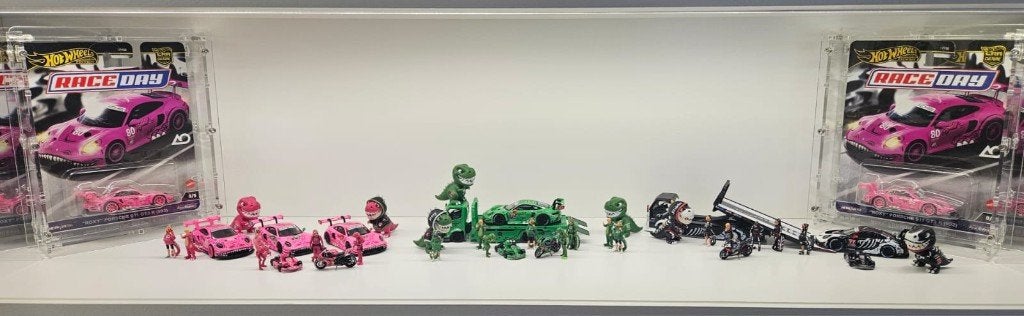 Porsche 911 GT3 ROXY 🩷, REXY 🦖 of SKELETON 💀 figuren set, Ophalen of Verzenden, Nieuw