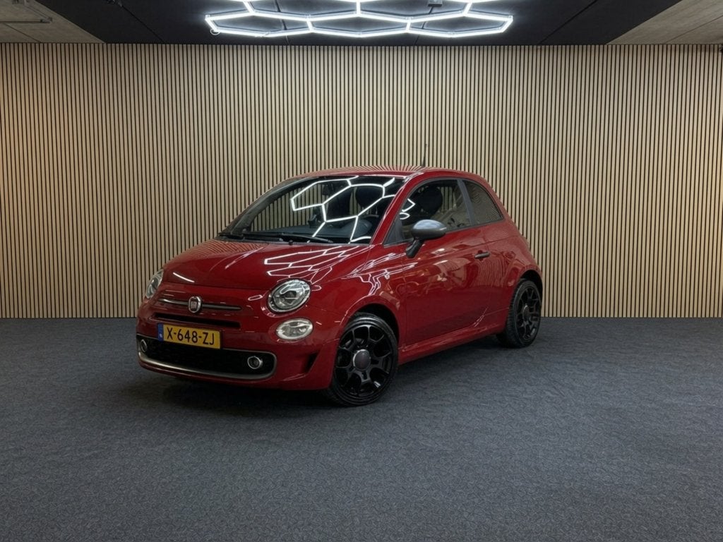 Fiat 500S 1.2 2017 Rood Navi, Sport, Cruise, Climaat - Uniek, Voorwielaandrijving, Stof, 4 cilinders, 840 kg