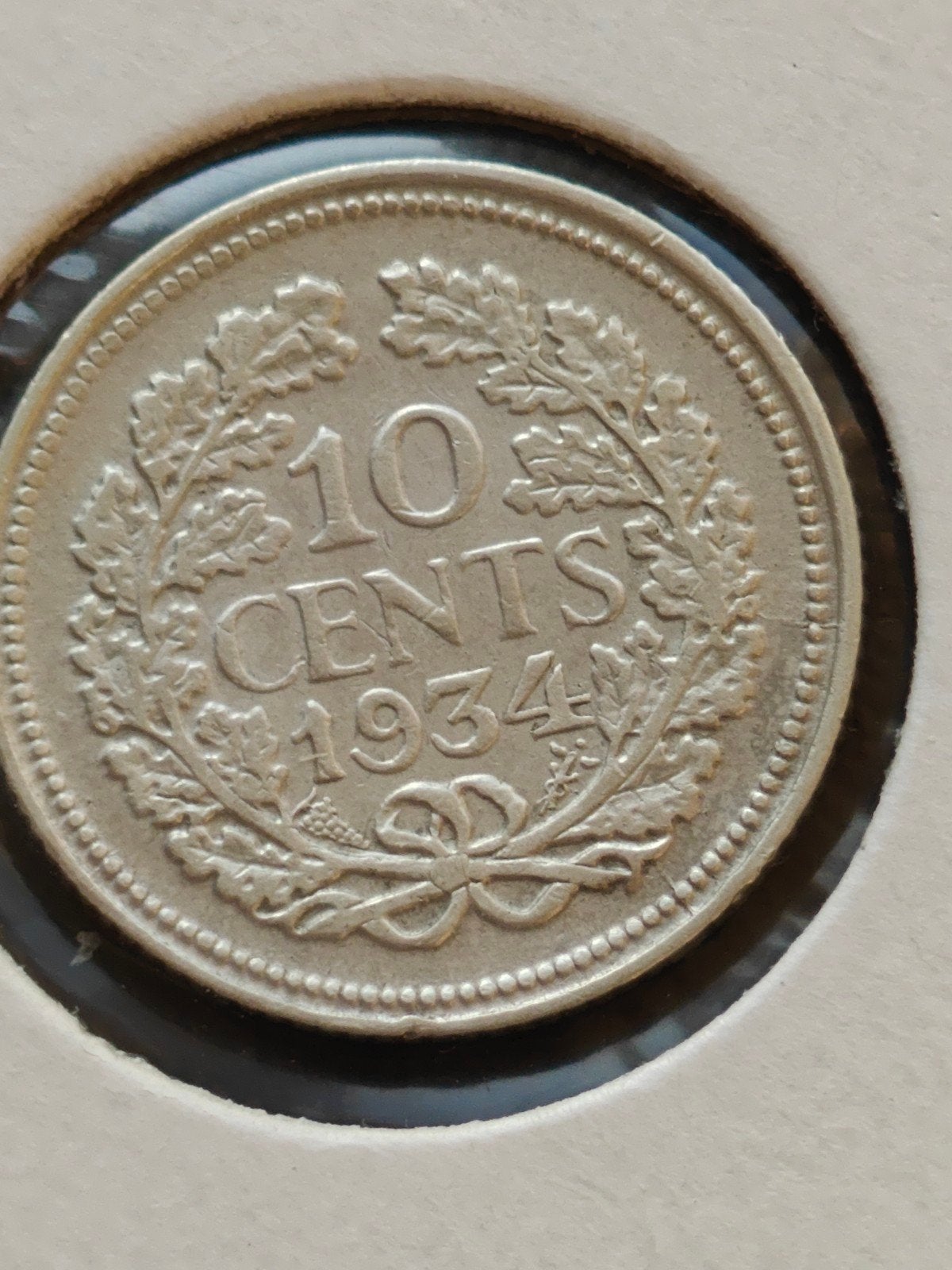 Zilveren 10 Cents munt Koningin Wilhelmina 1934, Postzegels en Munten, Munten | Nederland, Zilver, Ophalen of Verzenden, 10 cent