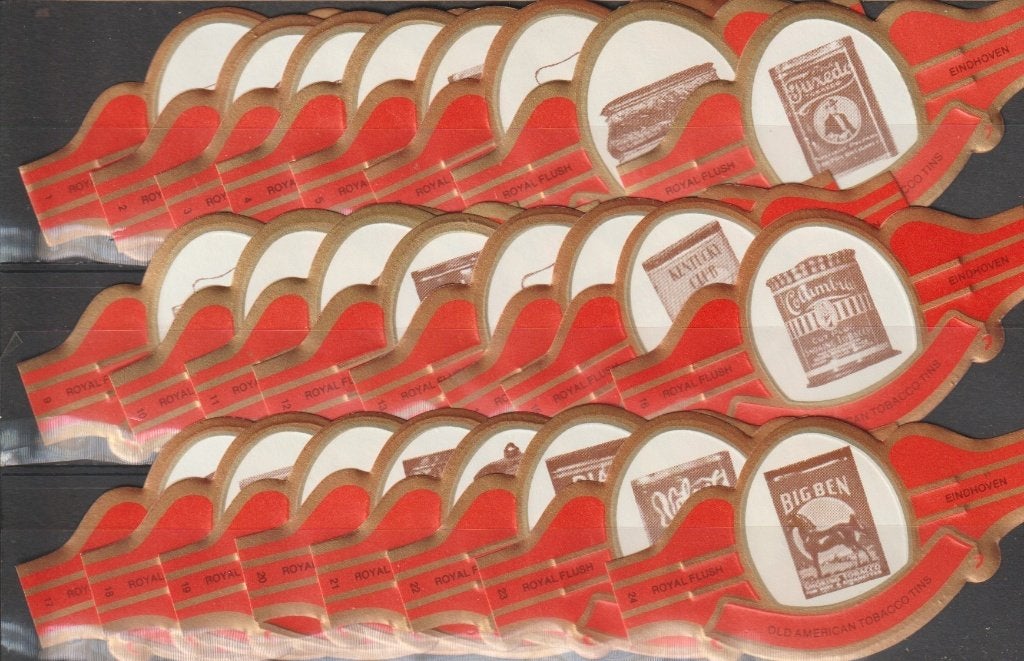 reeks 602  tabak dozen  1-24 sigarenbanden, Verzamelen, Ophalen of Verzenden, Zo goed als nieuw, Sigarenbandjes