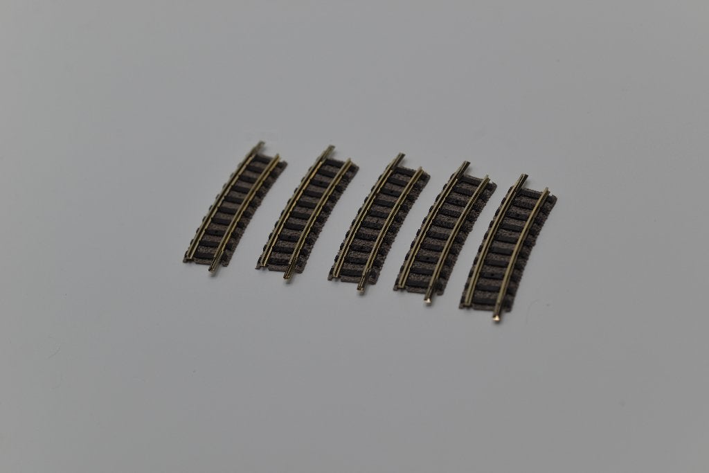 5X Fleischmann 9122 korte bochtjes N-spoor, -, -, Rails, Ophalen of Verzenden