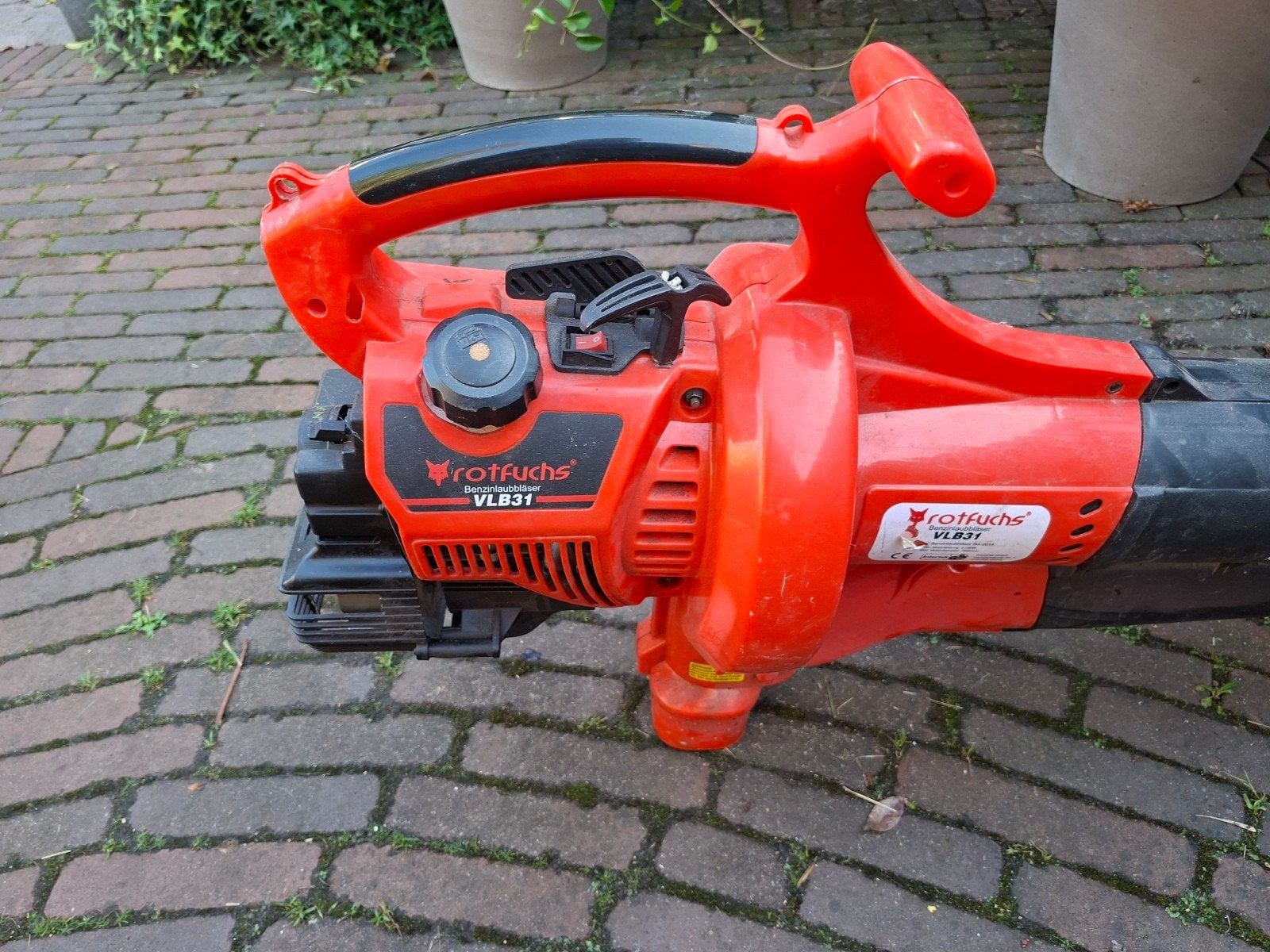 Te koop bladblazer op benzine, Tuin en Terras, Ophalen, Gebruikt, Benzine