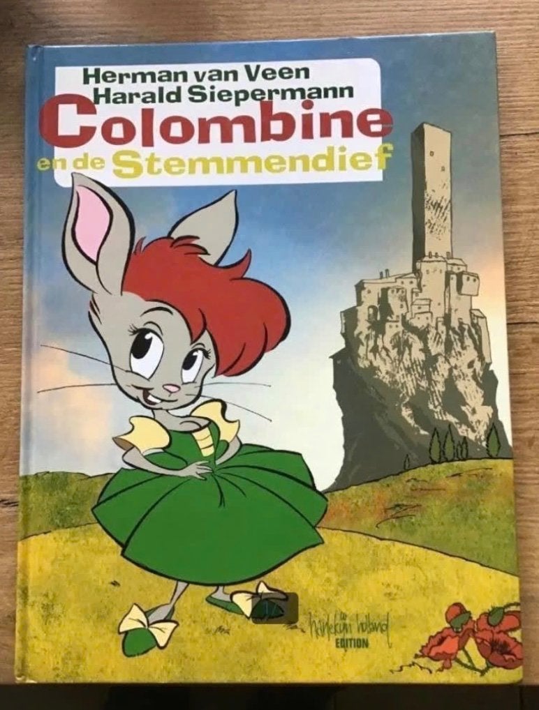 Colombine en de stemmendief door Herman van Veen gesigneerd, Ophalen of Verzenden, Zo goed als nieuw, Fictie algemeen