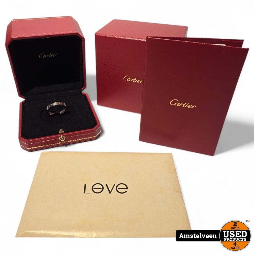 Cartier Love Ring 18K Witgoud Size: 66, Cartier, Gebruikt, Support@cartier.com, 13 Rue de la Paix, 75002 Paris
France