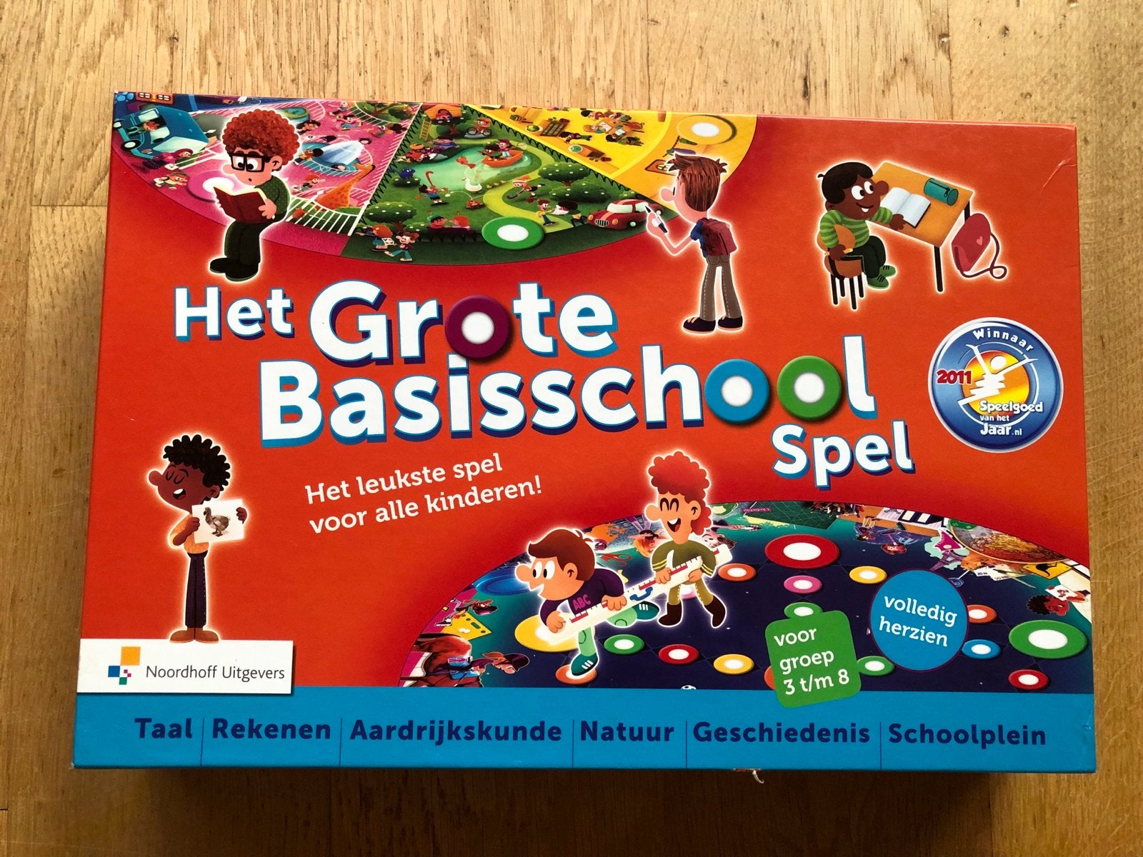 Het Grote Basisschool Spel - Educatief bordspel, Drie of vier spelers, Ophalen of Verzenden, Zo goed als nieuw