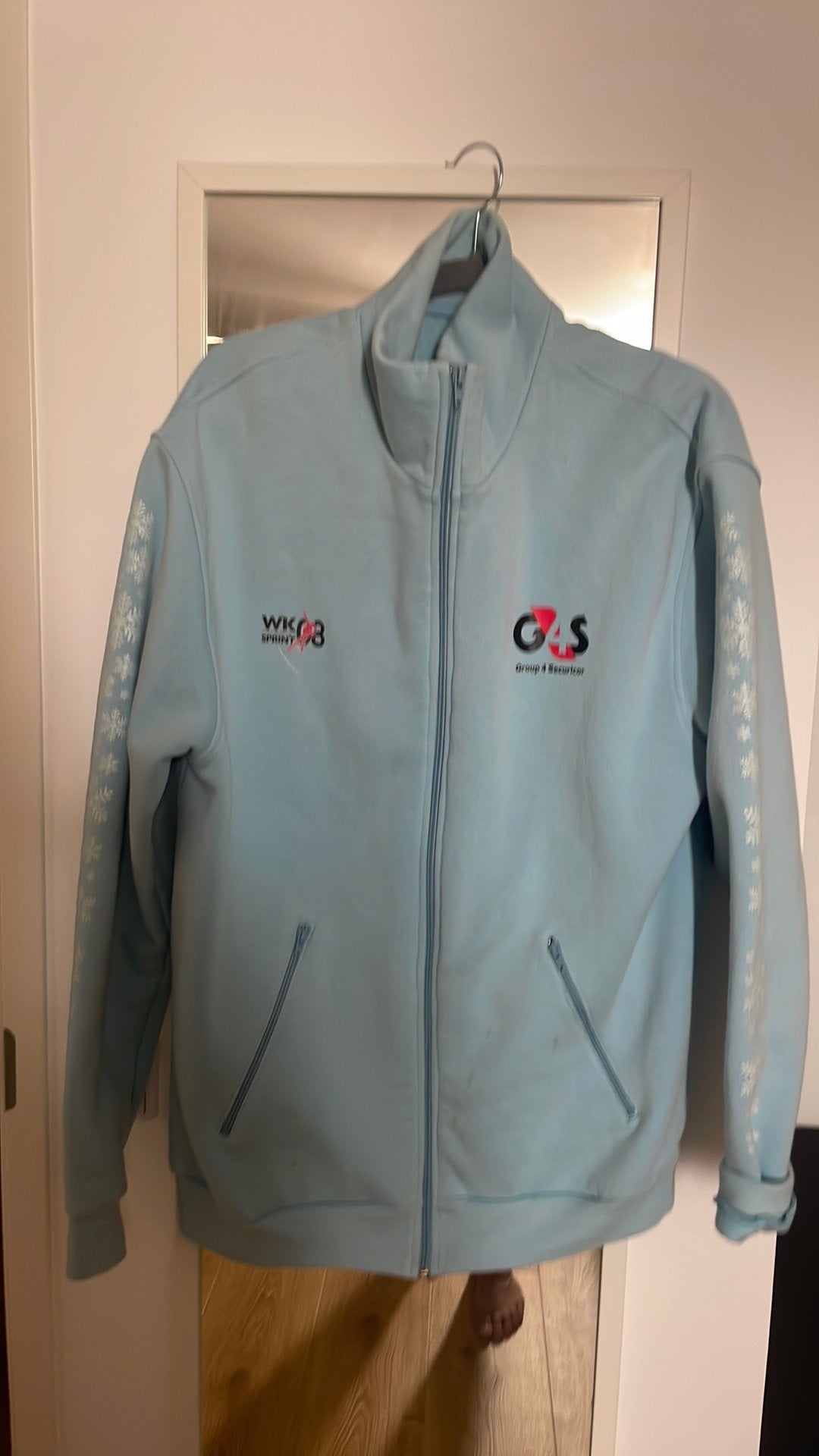 Tk: vintage fleece trui WK sprint 2008 XL, Ophalen of Verzenden, Zo goed als nieuw, Maat 56/58 (XL)
