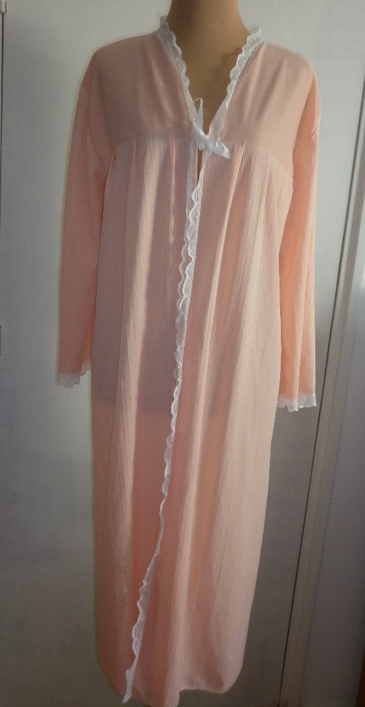 vintage    peignoir maat : large , Kleding | Dames, Verzenden, Oranje, Nachtkleding