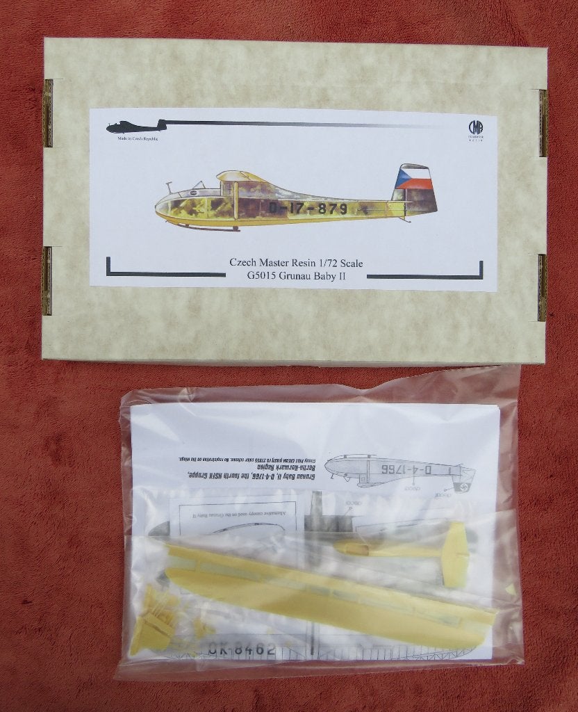 Czech Master G5015, Grunau Baby II zweefvliegtuig, Ophalen of Verzenden, Nieuw, 1:72 tot 1:144, Overige merken