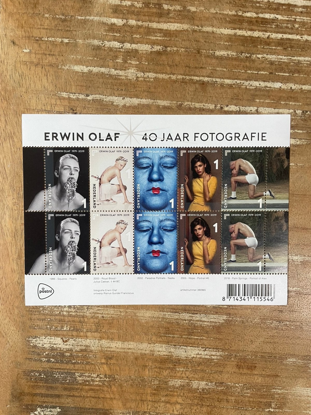 2019 Vel Erwin Olaf 40 Jaar Fotografie NVPH V3759-3763 PF., Postzegels en Munten, Postzegels | Nederland, Ophalen of Verzenden