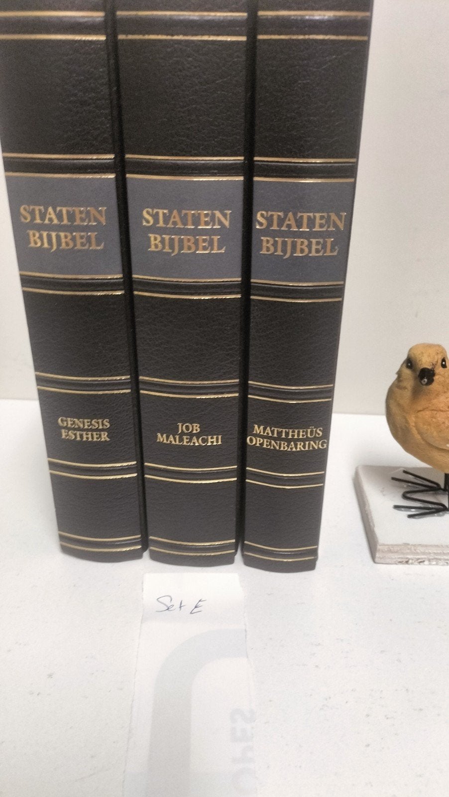 Bijbel, Driedelige Statenbijbel  Set E, Boeken, Ophalen of Verzenden, Gelezen, Christendom | Protestants