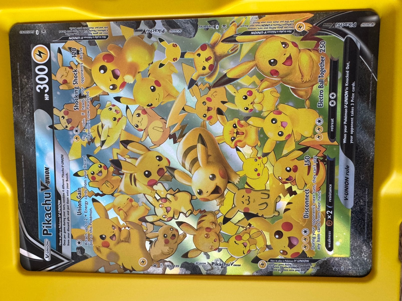 Pokemon Kaart Pikachu V-Union Celebrations., Ophalen of Verzenden, Nieuw, Losse kaart, Foil