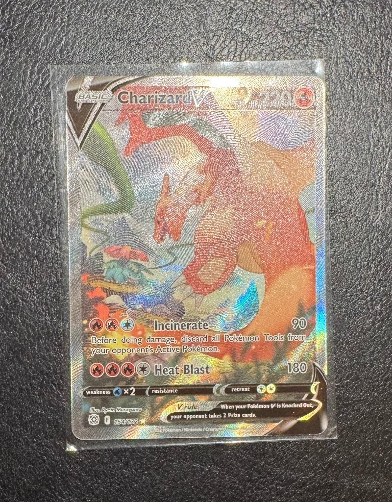 Charizard V #154 uit Brilliant Stars (BRS), Ophalen of Verzenden, Nieuw, Losse kaart, Foil