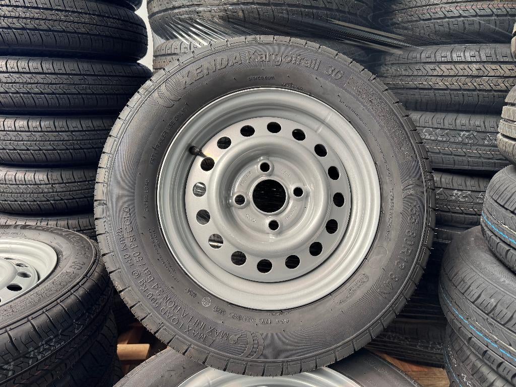 Aanhangerwiel 155/80 R13 | compleet met velg | Nieuw, Ophalen of Verzenden, Nieuw