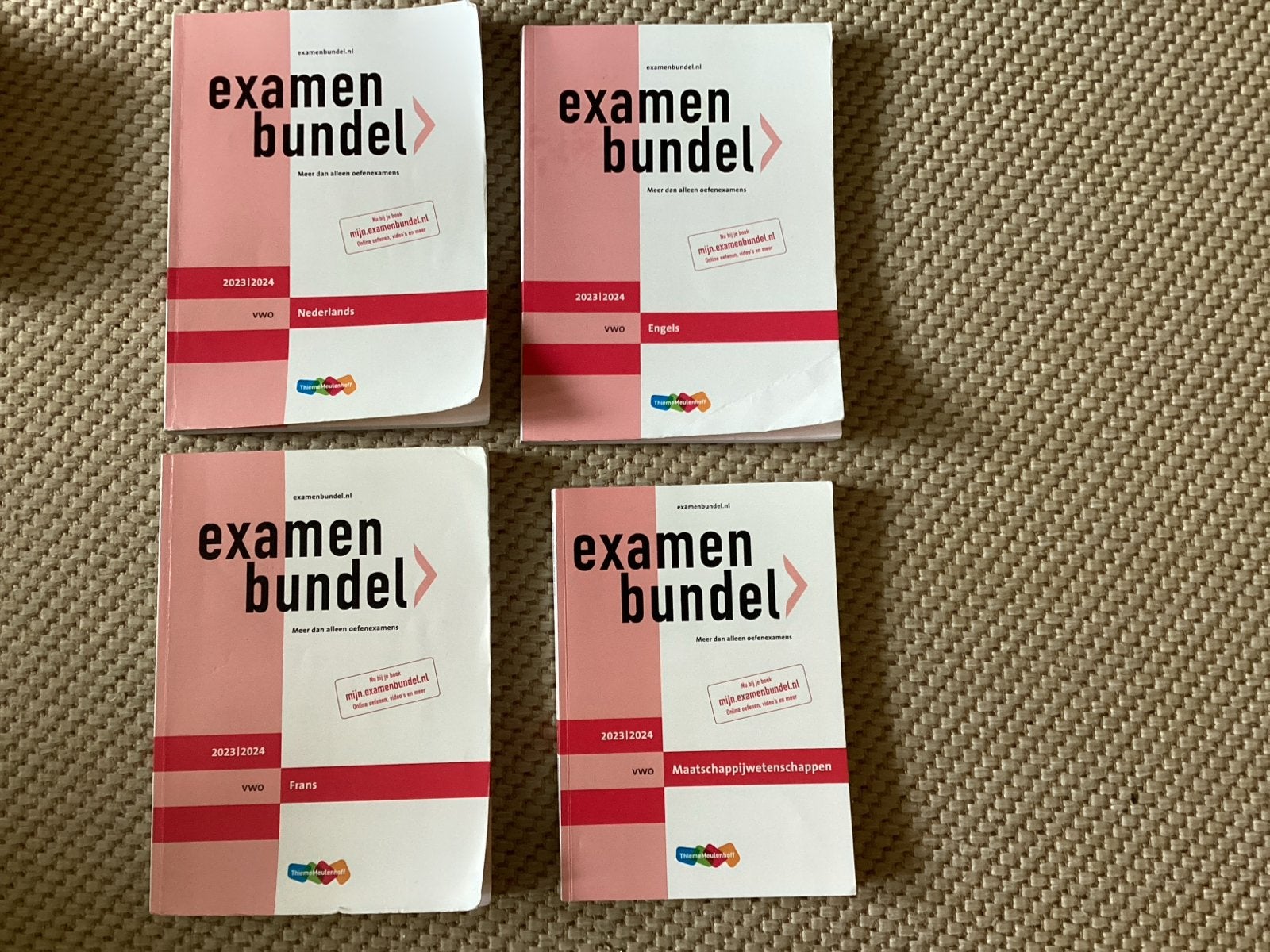 Examenbundels VWO 2023/2024 - Ned, Eng, Frans, Mtschppij, Boeken, Ophalen of Verzenden, Gamma, Gelezen, WO