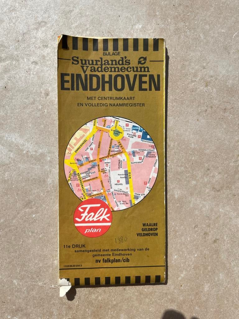 Gezocht: Falkplan Stadsplattegrond Eindhoven, Boeken, Atlassen en Landkaarten, Landkaart, 1800 tot 2000, Nederland, Ophalen