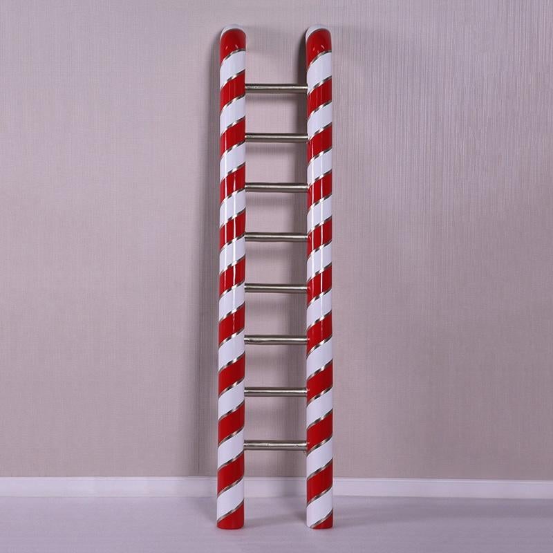 Candy Cane Ladder beeld 6 ft. Hoogte 180 cm, Diversen, Ophalen, HorecaBeelden, Nieuw, HorecaBeelden