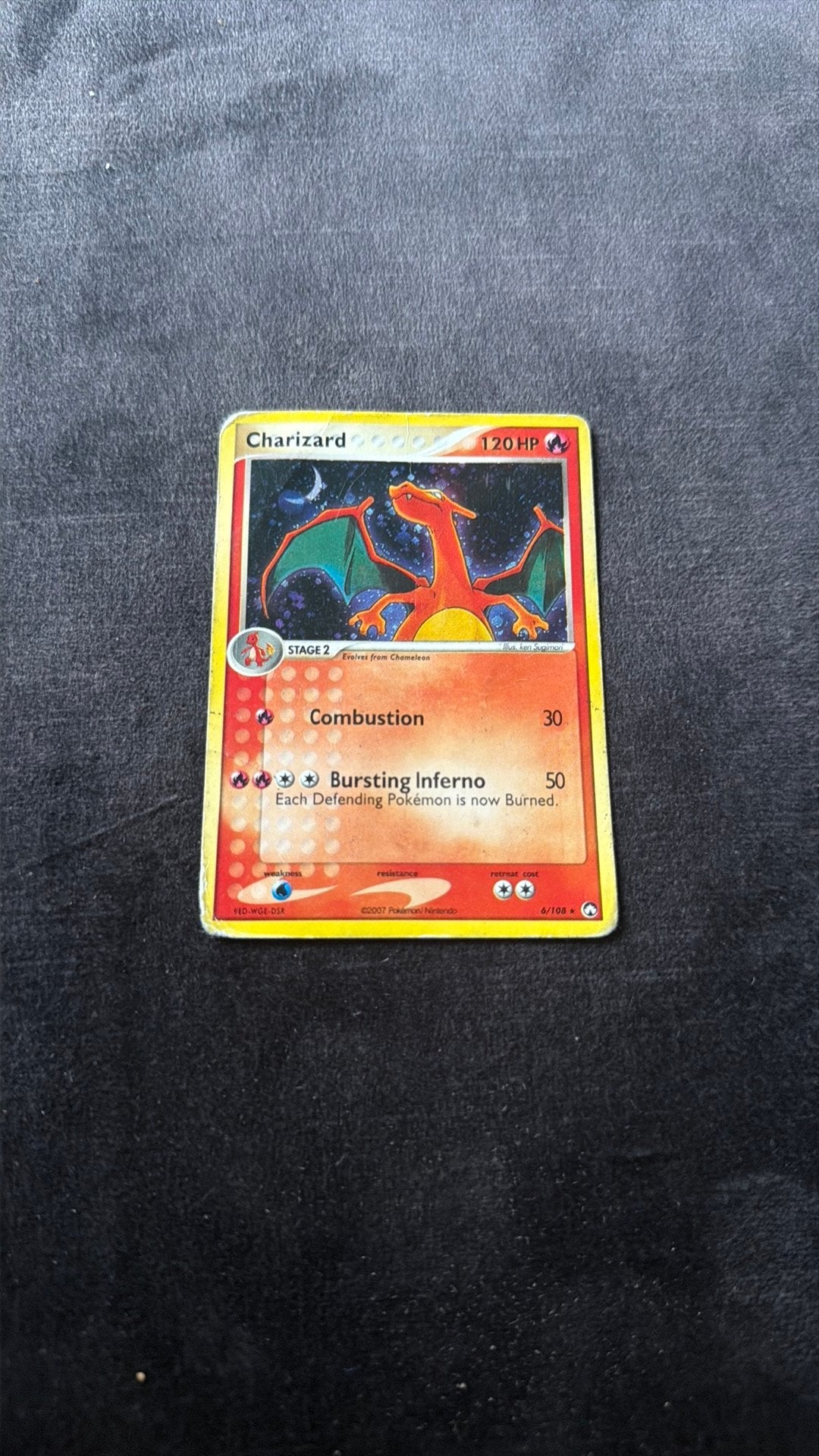 Pokemonkaart charizard, Ophalen of Verzenden, Zo goed als nieuw, Speelkaart(en)