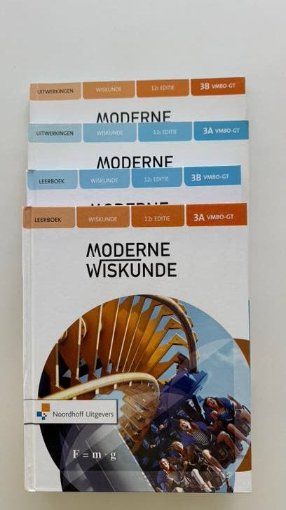 Moderne Wiskunde Leerboek en Uitwerkingen VMBO-GT, Ophalen of Verzenden, Gelezen, VMBO, Wiskunde A