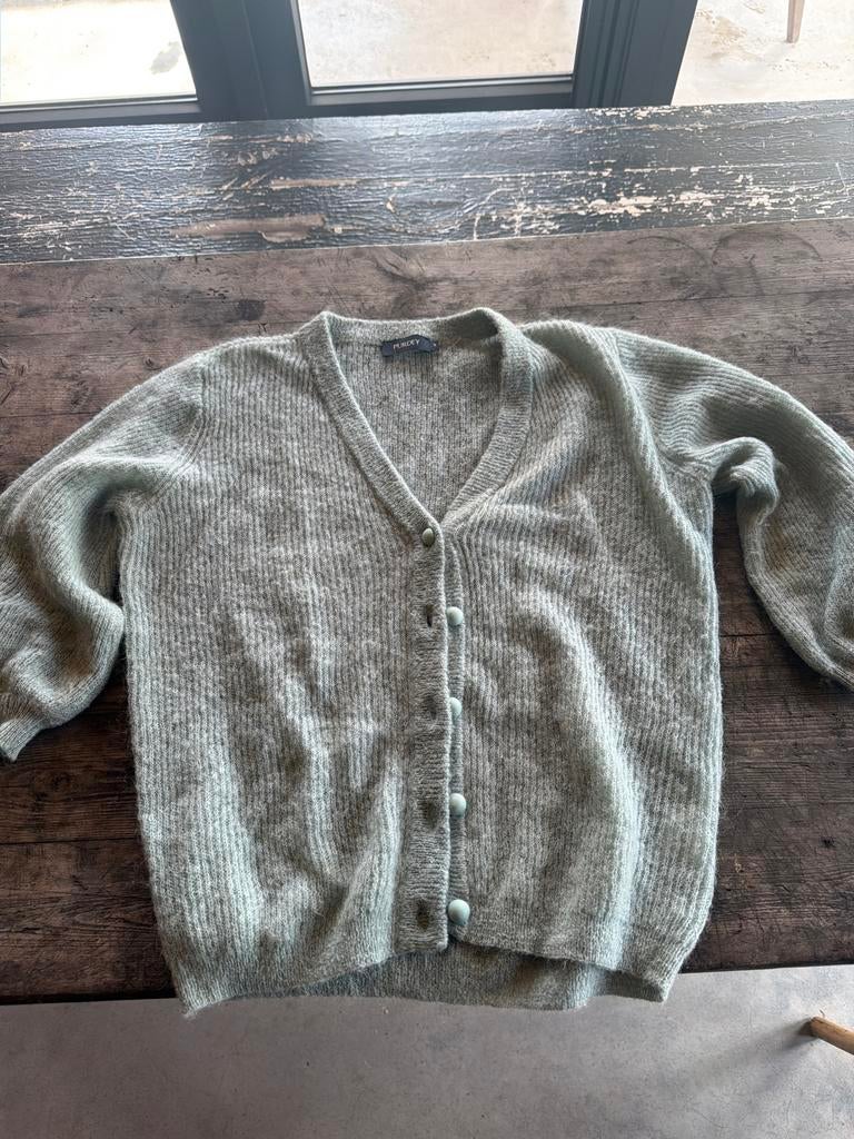 Purdey vest oud mint groen maat S, Ophalen of Verzenden, Maat 36 (S), Groen