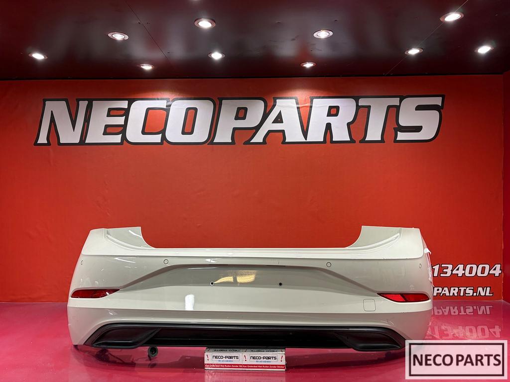 VW POLO AW FACELIFT ACHTERBUMPER PDC ORIGINEEL WIT, Gebruikt, -, Volkswagen, -