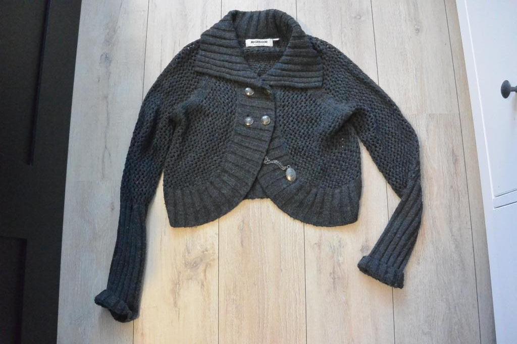 McGregor - Kort lichtgrijs wollen vest - M, Maat 38/40 (M), McGregor, Ophalen of Verzenden, Grijs