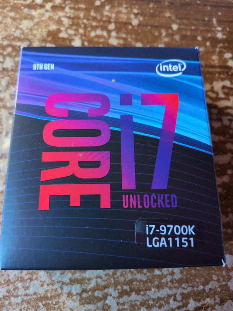 intel i7-9700k, 8-core, LGA 1151, Gebruikt, Intel i7