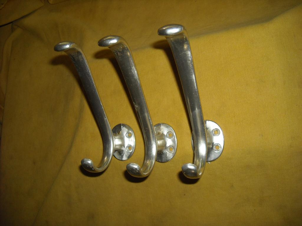 60-er jaren kapstok kapstokhaken haak haken aluminium oude, Antiek en Kunst, Antiek | Overige Antiek, Ophalen of Verzenden